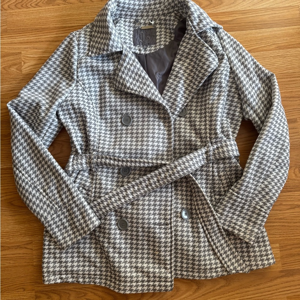 Women's Houndstooth Double-Breasted Jacket